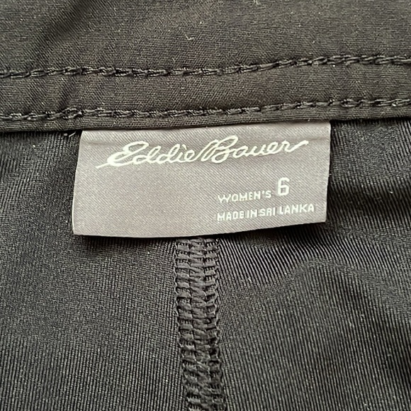 Eddie Bauer Active Adventurous Solid Black Skirt Skort, Size 6, Spandex Blend - Picture 10 of 13